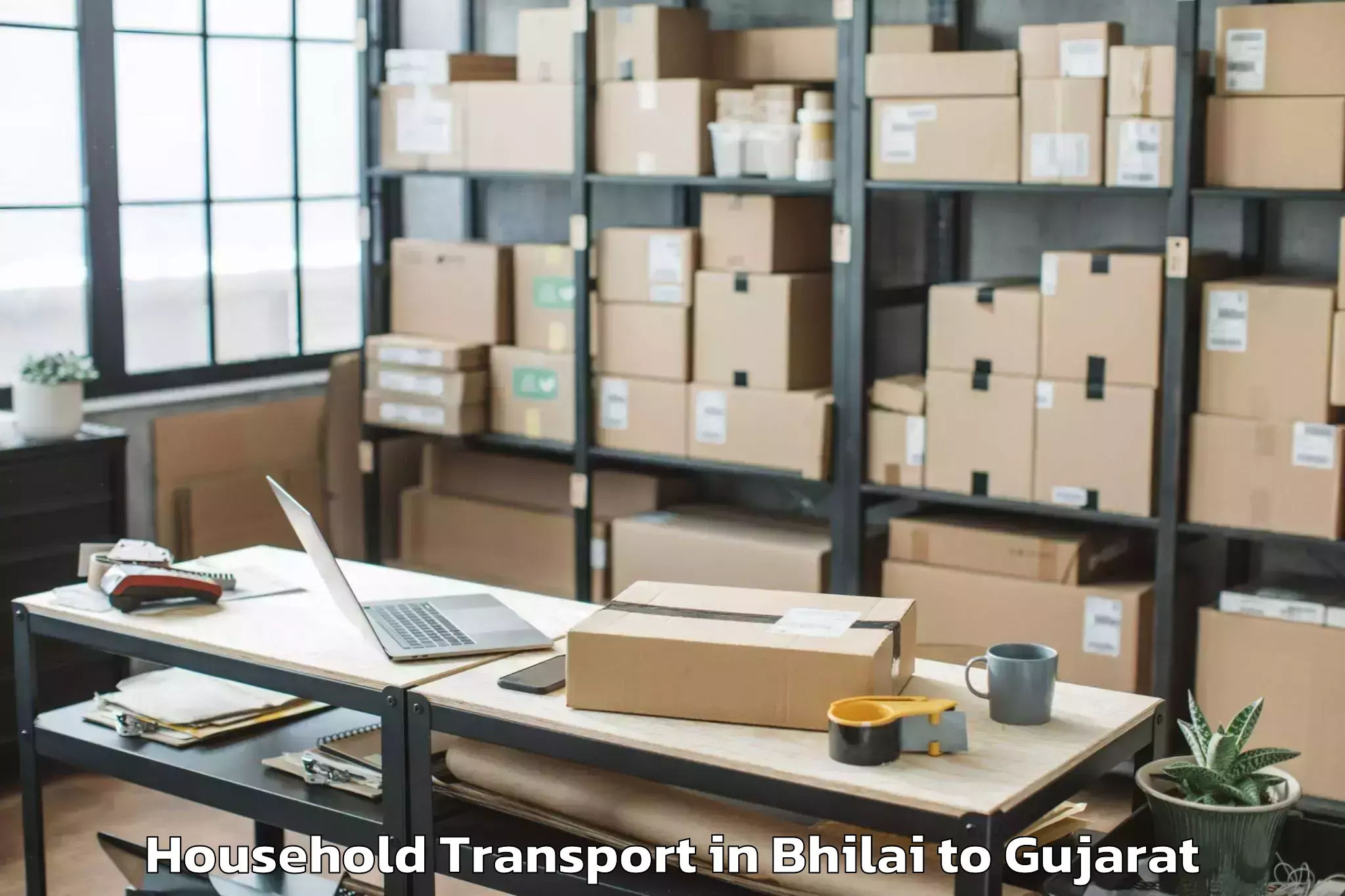 Quality Bhilai to Kosamba Household Transport